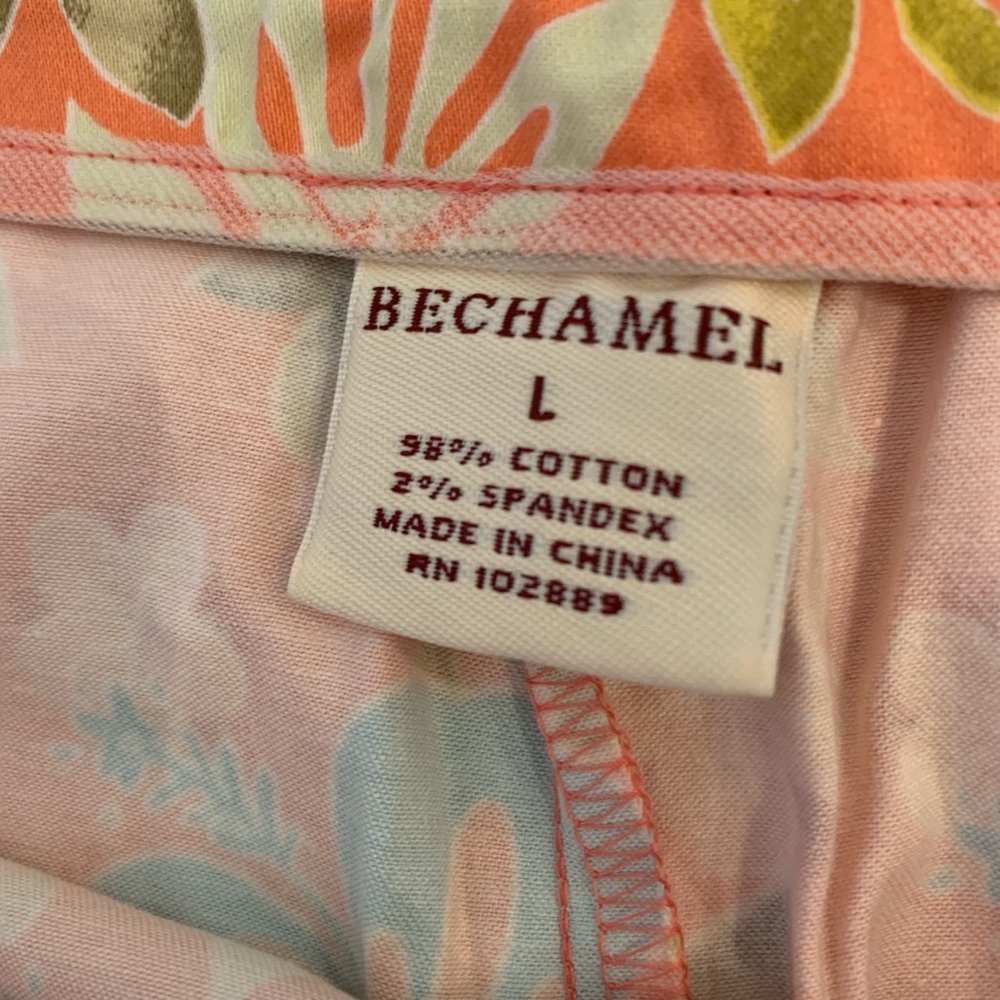 Shirt and pant set. Brand bachamel. Size large bottoms and medium shirt.